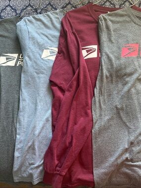 GUC Bundle of 4 Men’s USPS T-Shirts (3 short and 1 long sleeve)